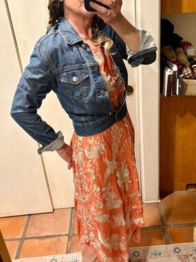 Floral Coral woman’s dress size S